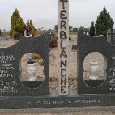 TERBLANCHE Paul Johannes 1907-1997 &amp; Catharina Beatrix PRETORIUS 1920-
