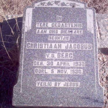 BERG Christiaan Jacobus, v.d. 1930-1930