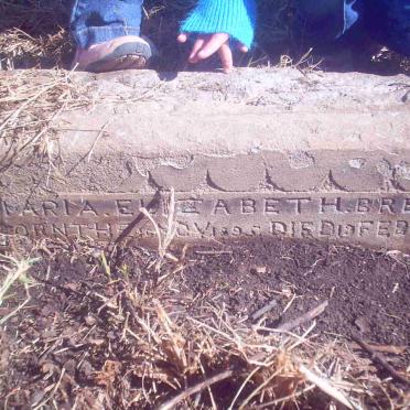 BREVAL Maria Elizabeth 1895-1896