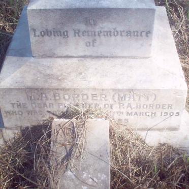 BORDER M.A. -1905