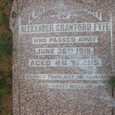 FYFE Alexander Crawford -1915