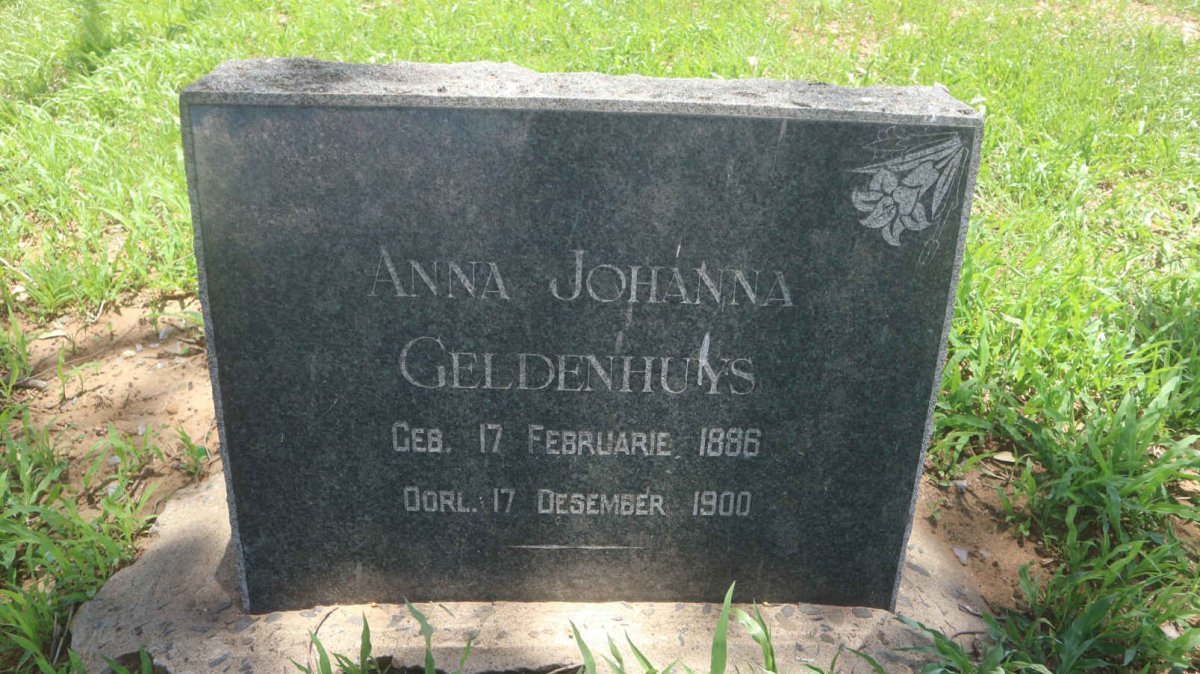GELDENHUYS Anna Johanna 1886-1900