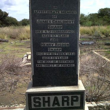 SHARP James Chaldicot -1923 :: SHARP Henry Risdon -1944