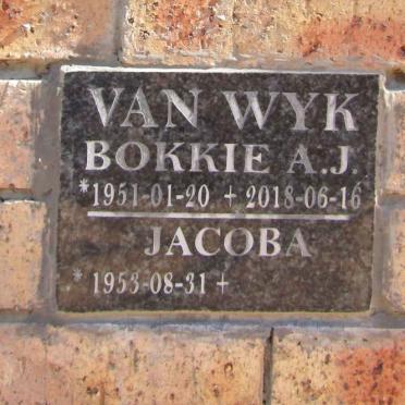 WYK A.J., van 1951-2018 &amp; Jacoba 1953-