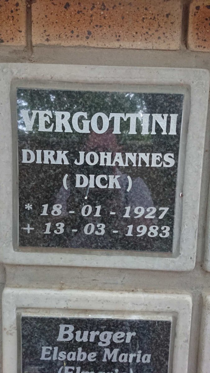 VERGOTTINI Dirk Johannes 1927-1983