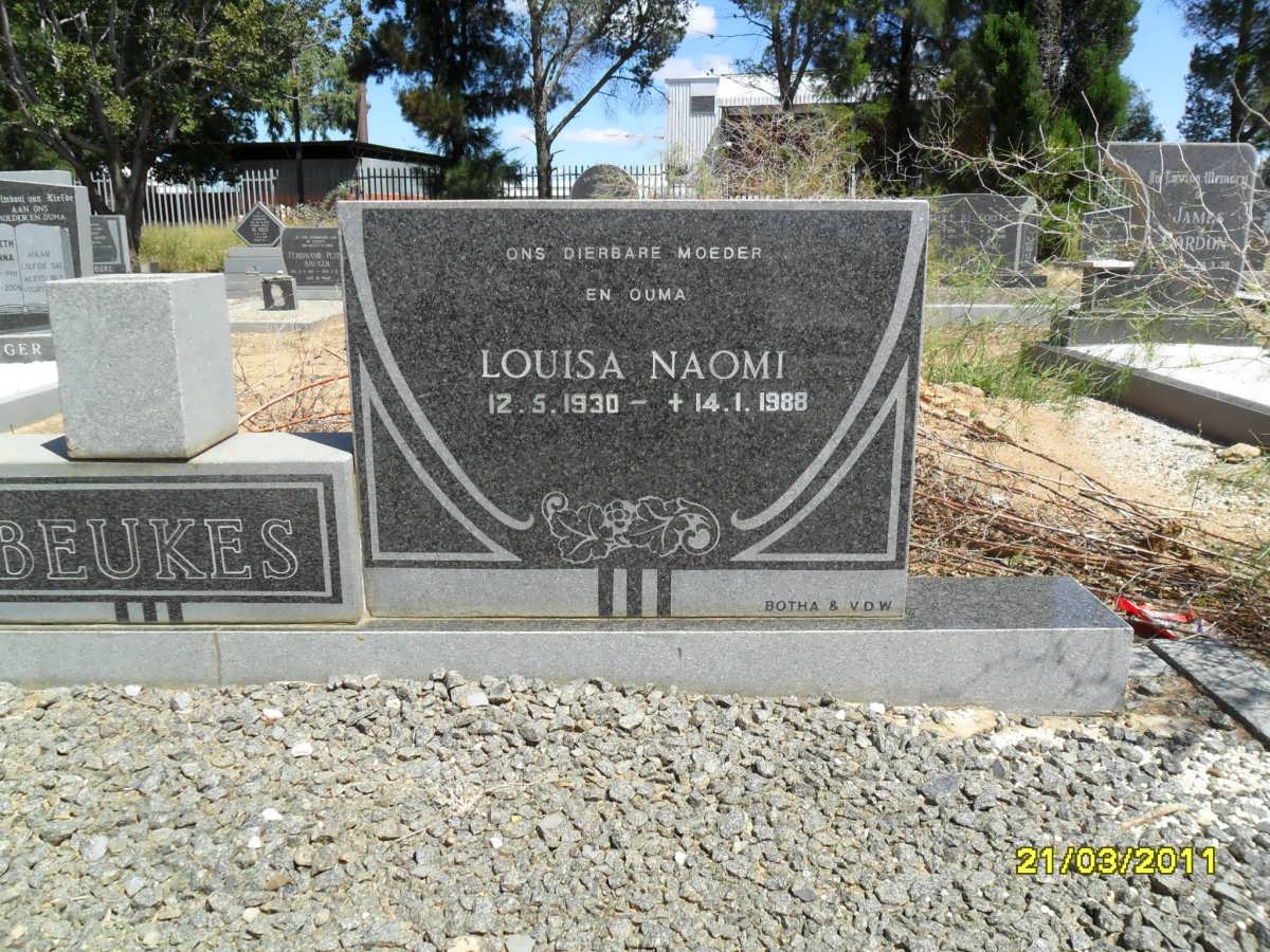 BEUKES Louisa Naomi 1930-1988