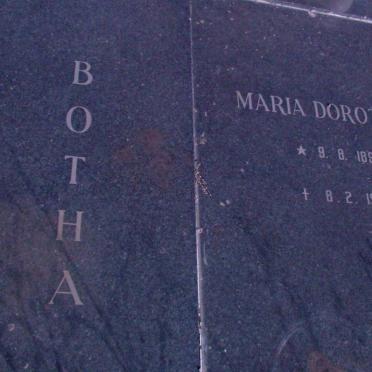 BOTHA Maria Dorothea 1898-1992