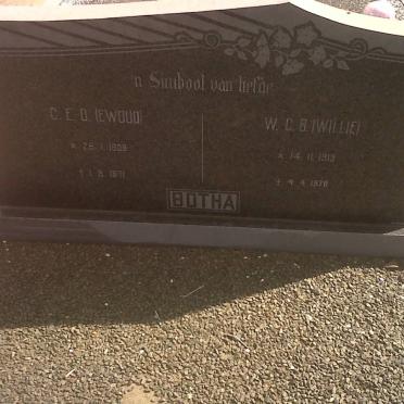 BOTHA C.E.D. 1908-1971 &amp; W.C.B. 1913-1978