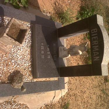 BIERMAN Hannetjie 1975-1977