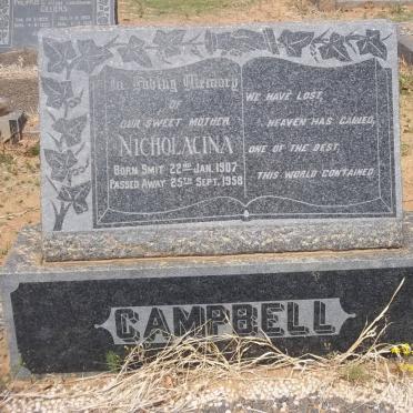 CAMPBELL Nicholacina 1907-1958
