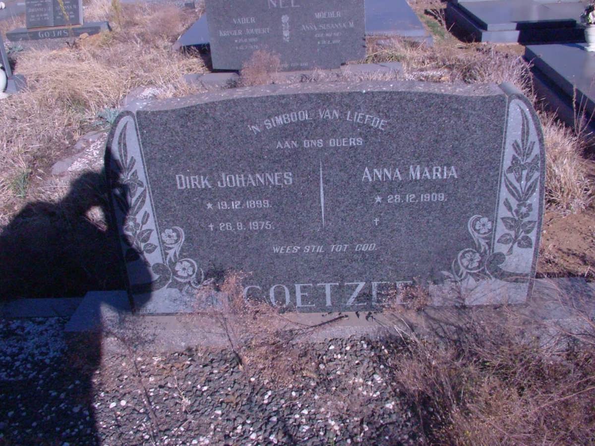 COETZEE Dirk Johannes 1899-1975 & Anna Maria 1909-
