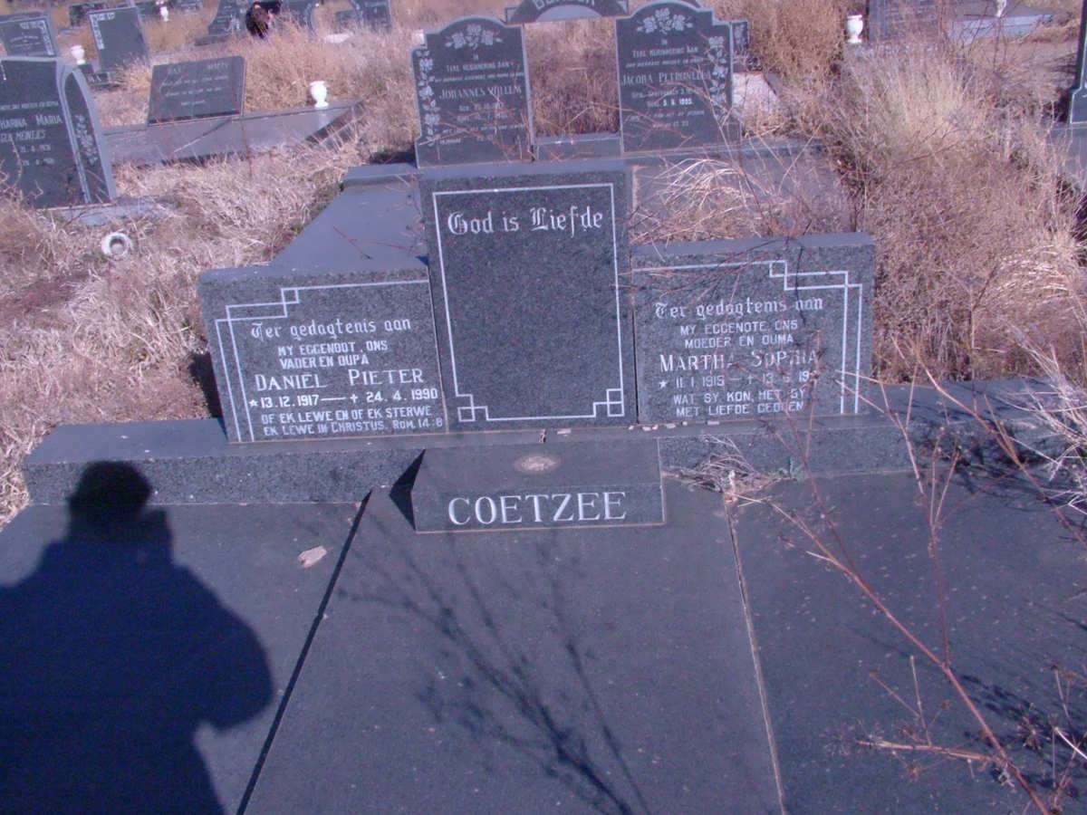 COETZEE Daniel Pieter 1917-1990 & Martha Sophia 1915-??