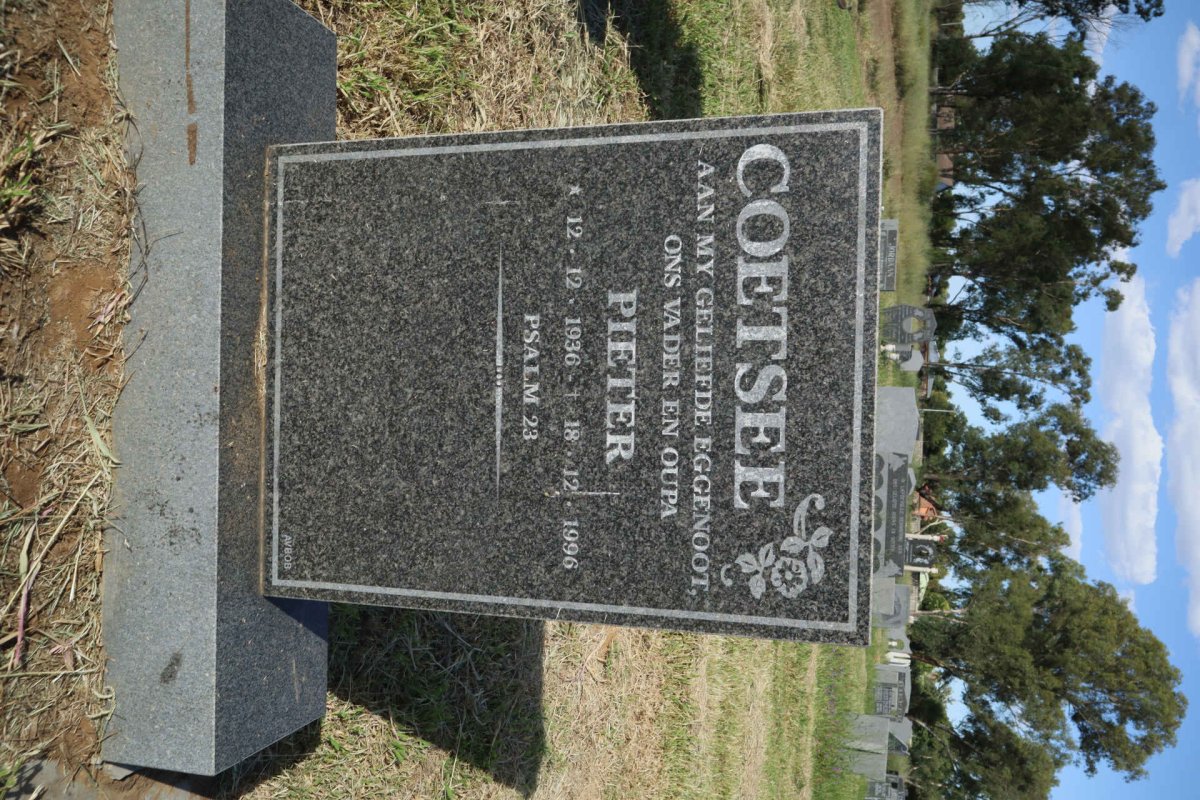 COETSEE Pieter 1936-1996