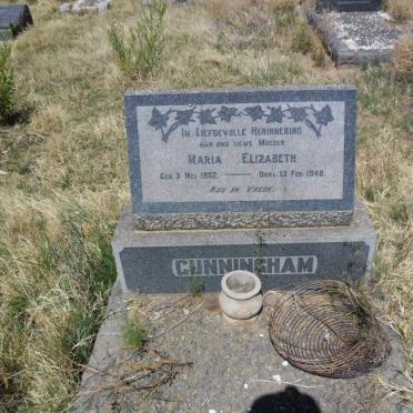 CUNNINGHAM Maria Elizabeth 1882-1948
