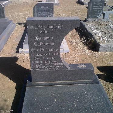 DEVENTER Susanna Catharina, van nee JORDAAN 1932-1963