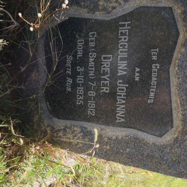 DREYER Herculina Johanna nee SMITH 1912-1935