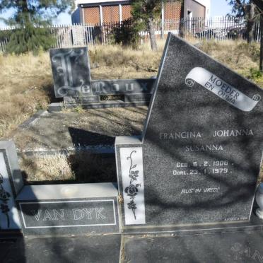 DYK Gert Cornelius, van 1904-1977 &amp;  Francina Johanna Susanna 1908-1979   