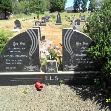 ELS Lourens Abraham 1896-1960 &amp; Anna Jacoba BOTHA 1899-1975