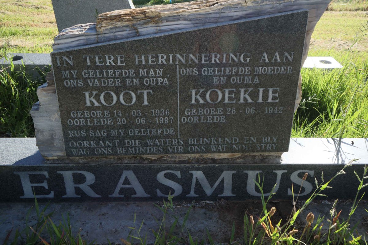 ERASMUS Koot 1936-1997 & Koekie 1942-