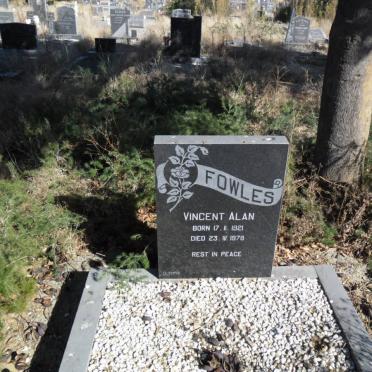 FOWLES Vincent Alan 1921-1978