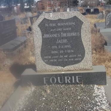 FOURIE Johannes Theodorus Jacob 1895-1974