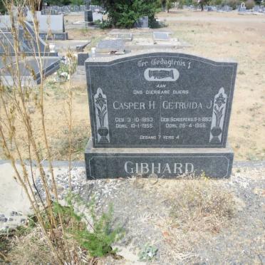 GIBHARD Casper H. 1893-1955 &amp; Gertruida J. SCHEEPERS 1893-1956