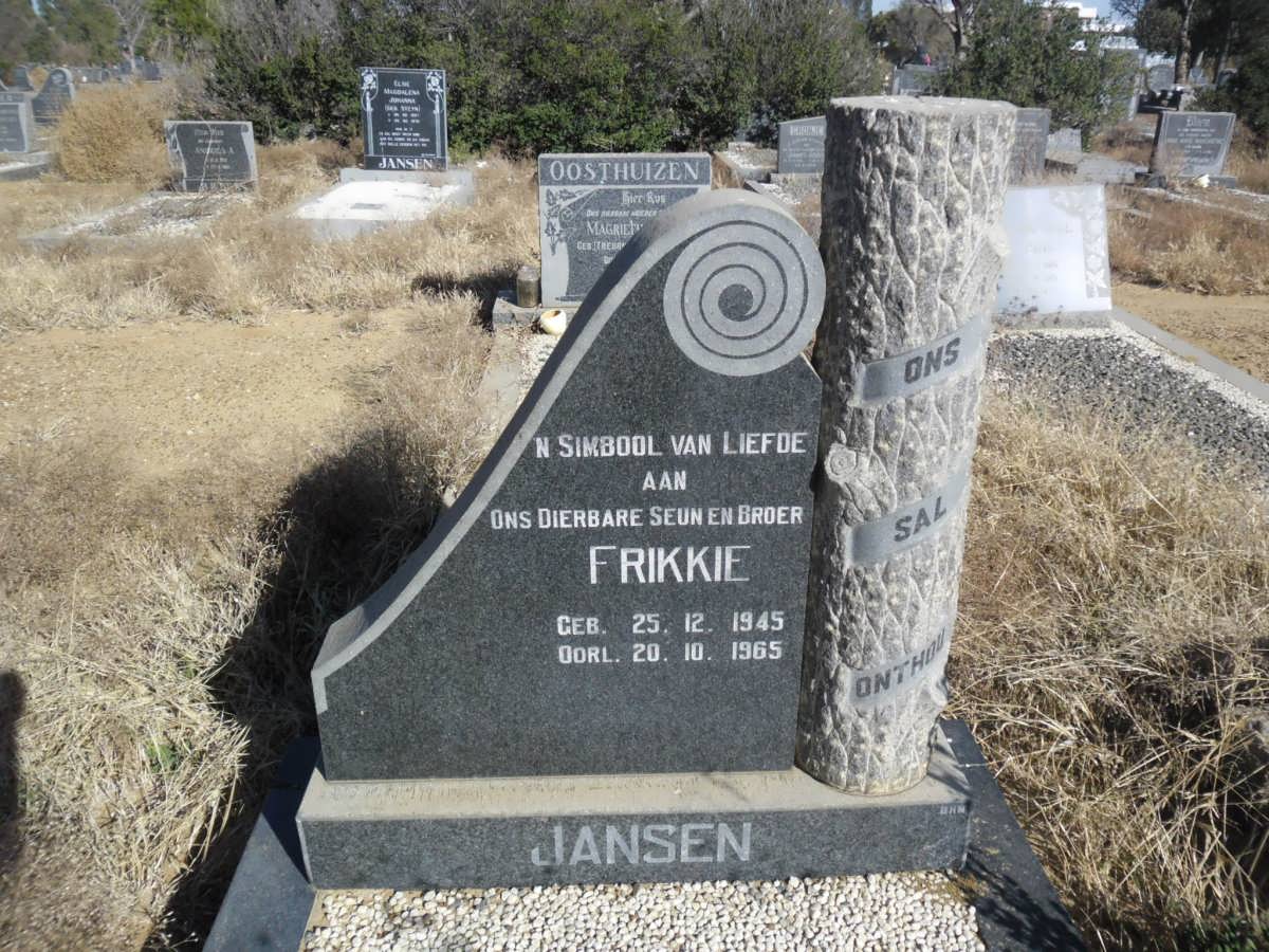JANSEN Frikkie 1945-1965