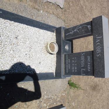 JACOBS Sophia E.J. 1971-1971
