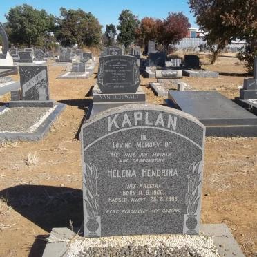 KAPLAN Helena Hendrina nee KRUGER 1900-1966