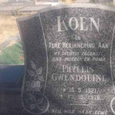 KOEN Phyllis Gwendoline 1921-1976