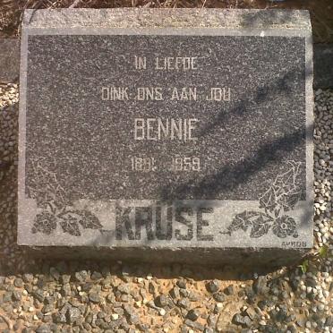 KRUSE Bennie 1891-1959