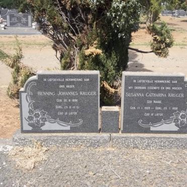KRUGER Henning Johannes 1896-1975 &amp; Susanna Catharina NAUDE 1905-1956