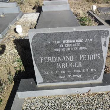 KRUGER Ferdinand Petrus 1923-1977
