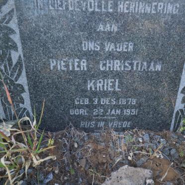 KRIEL Pieter Christiaan 1878-1951