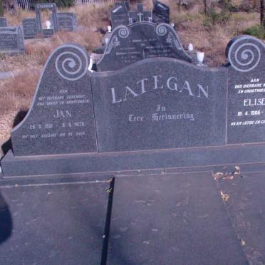 LATEGAN Jan 1901-1978 &amp; Elise 1906-1991
