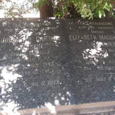 LAUBSCHER Johannes Carolus 1877-1943 &amp; Elizabeth Magdalena 1886-19??