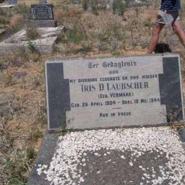 LAUBSCHER Iris D. nee VERMAAK 1904-1944