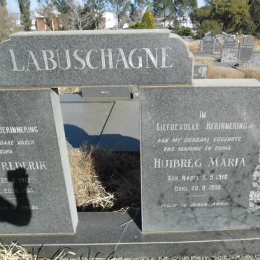 LABUSCHAGNE Jan Frederik 1913-1985 &amp; Huibreg Maria NAGEL 1918-1980     