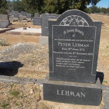 LEHMAN Peter 1873-1939
