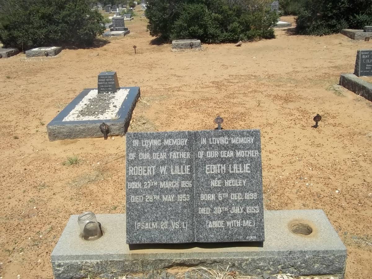 LILLIE Robert W. 1896-1953 & Edith HEDLEY 1898-1953