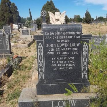 LOUW John Edwin 1912-1934