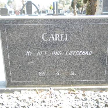 LOGGERENBERG Carel, van -1951