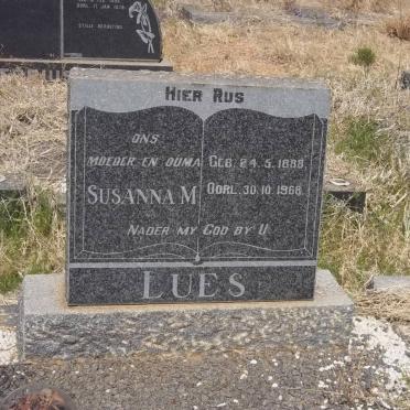 LUES Susanna M. 1888-1968