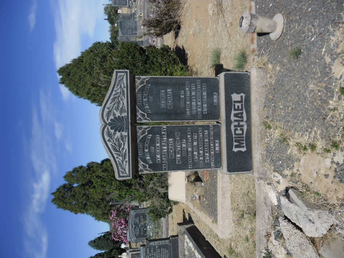 MICHAEL George 1872-1959 & Margaret Rattray HUTCHEON 1879-1937