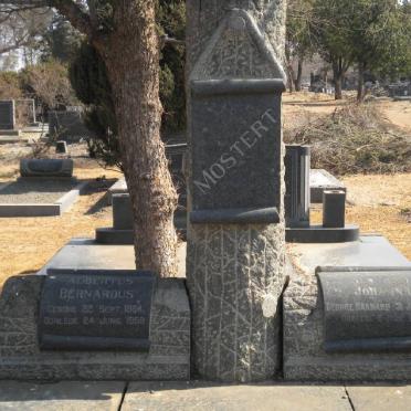 MOSTERT Albertus Bernardus 1884-1958 &amp; Susanna Johanna BARNARD 1893-1963