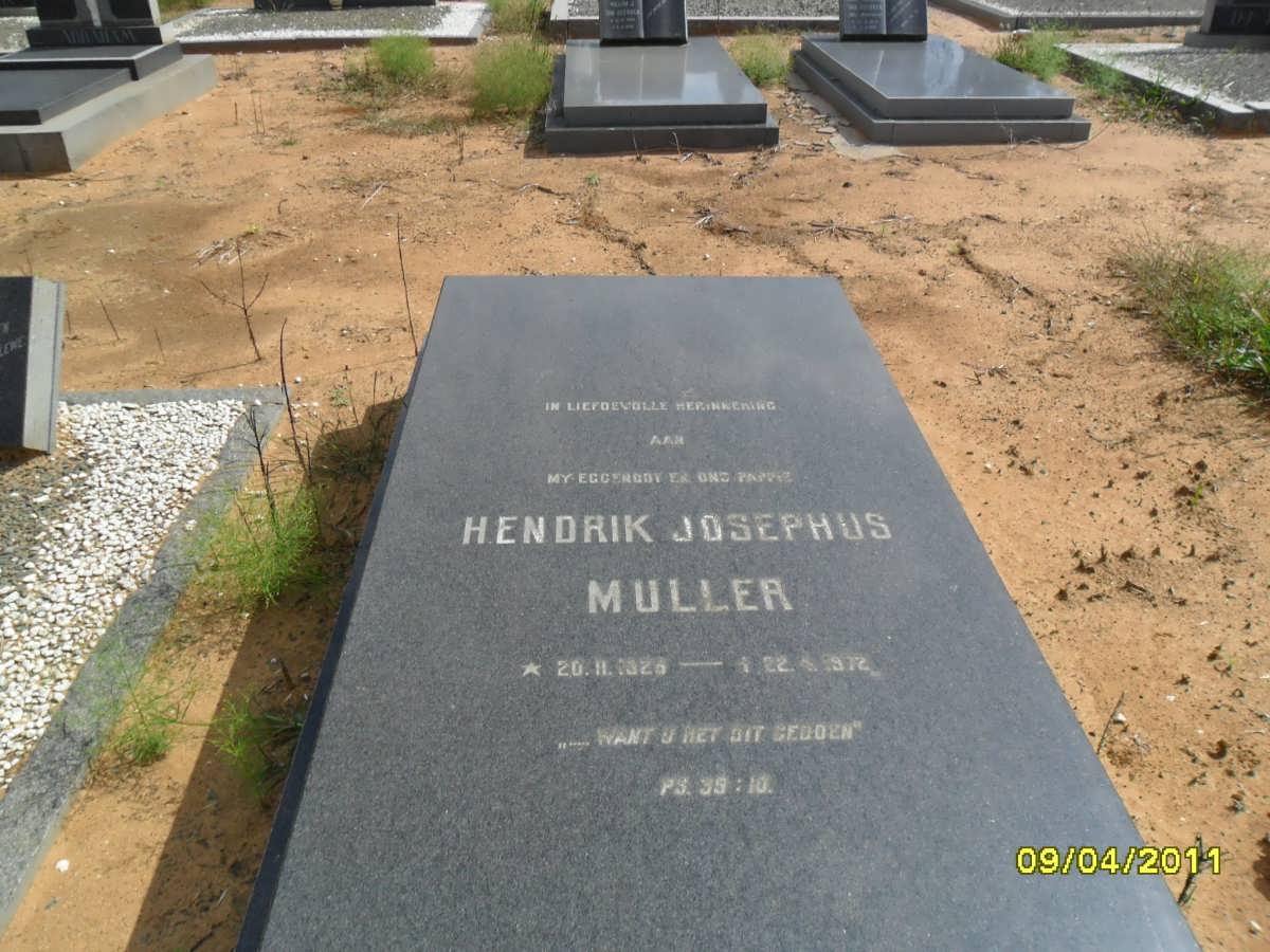 MULLER Hendrik Josephus 1928-1972