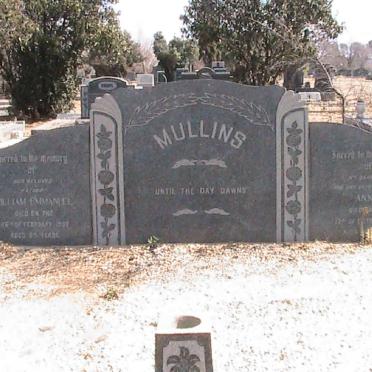 MULLINS William Emmanuel -1950 &amp; Annie -1946