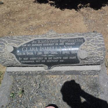 NEL Clara Isabella nee DE BRUIN 1914-1954