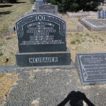 NEUBAUER George Ferdinand 1896-1944 :: RITCHIE Maureen Rose 1928-1960