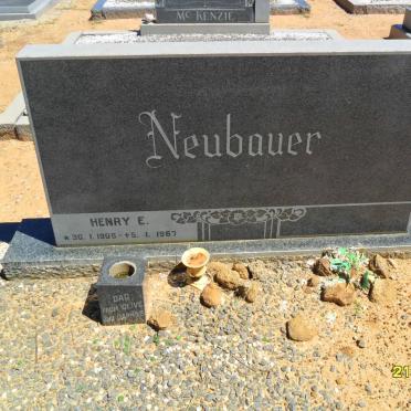 NEUBAUER Henry E. 1905-1967